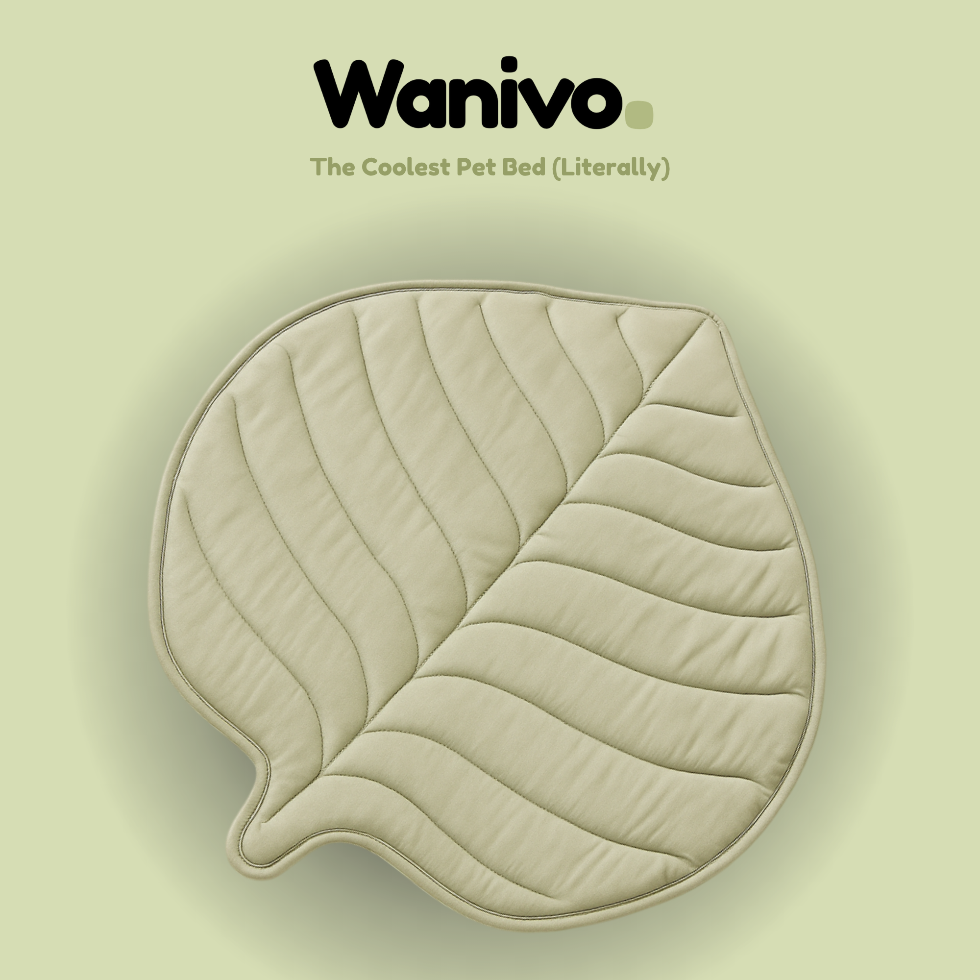 Wanivo™ Leaf-Shaped Cooling Pet Bed