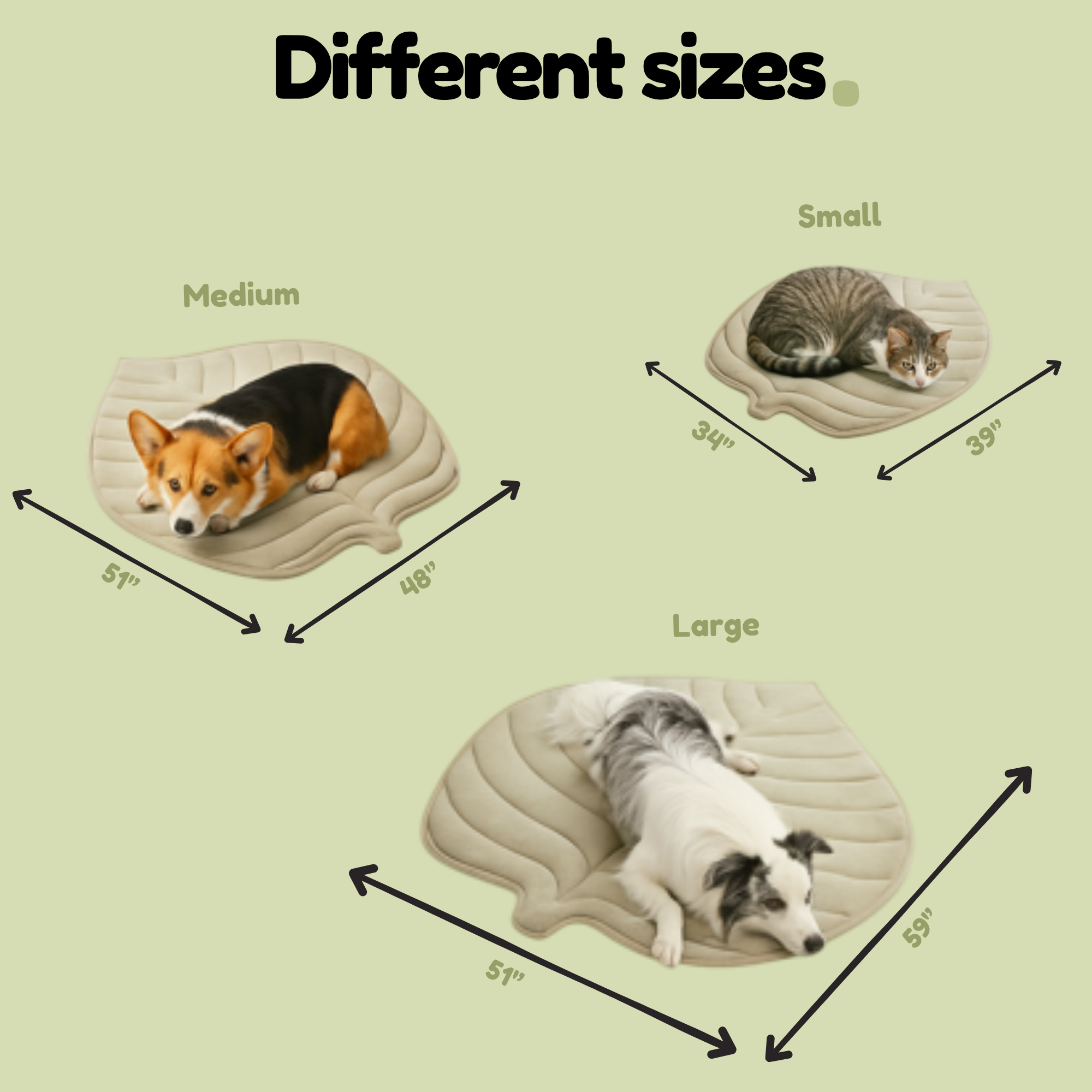 Wanivo™ Leaf-Shaped Cooling Pet Bed