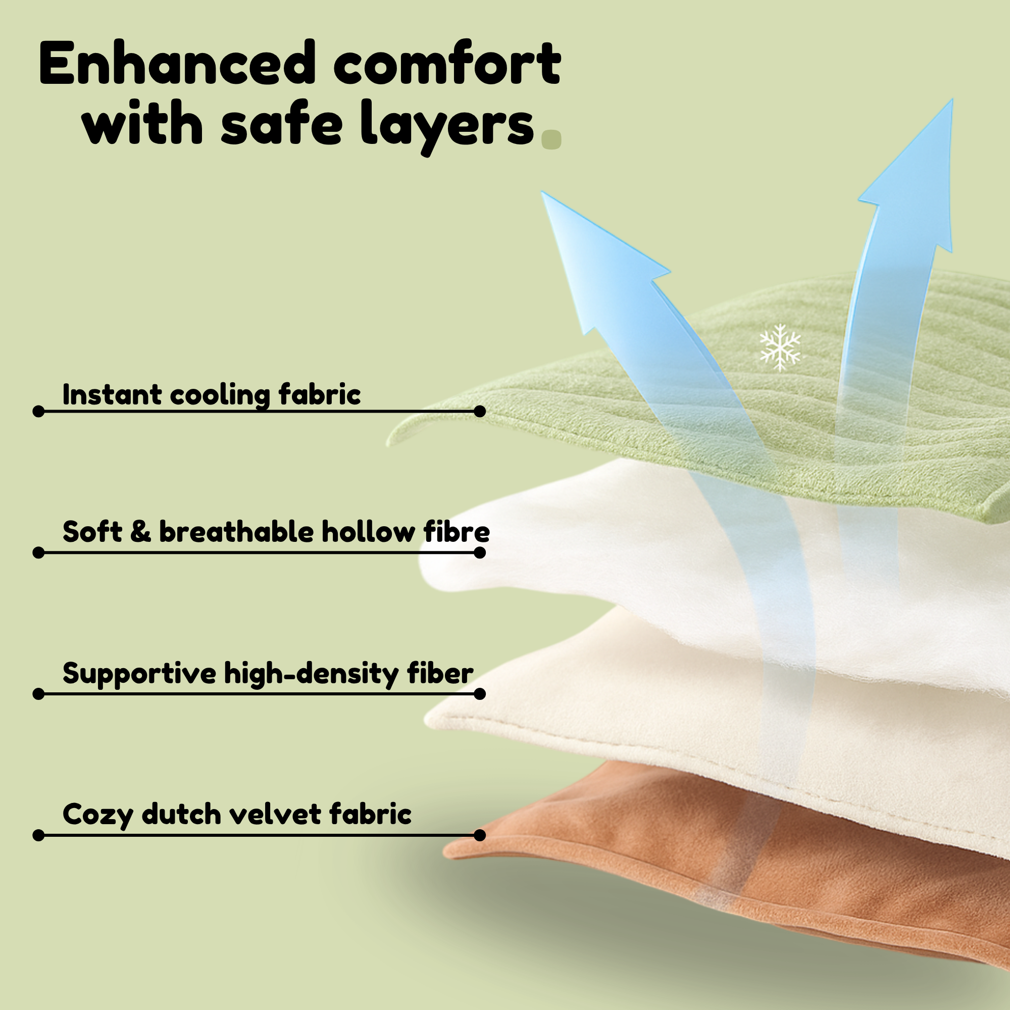 Wanivo™ Leaf-Shaped Cooling Pet Bed